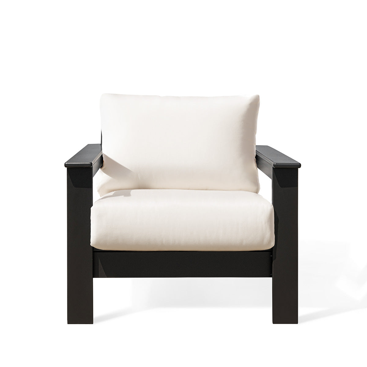 Hickory Polymer Outdoor Club Chair with Sunbrella® Cushions