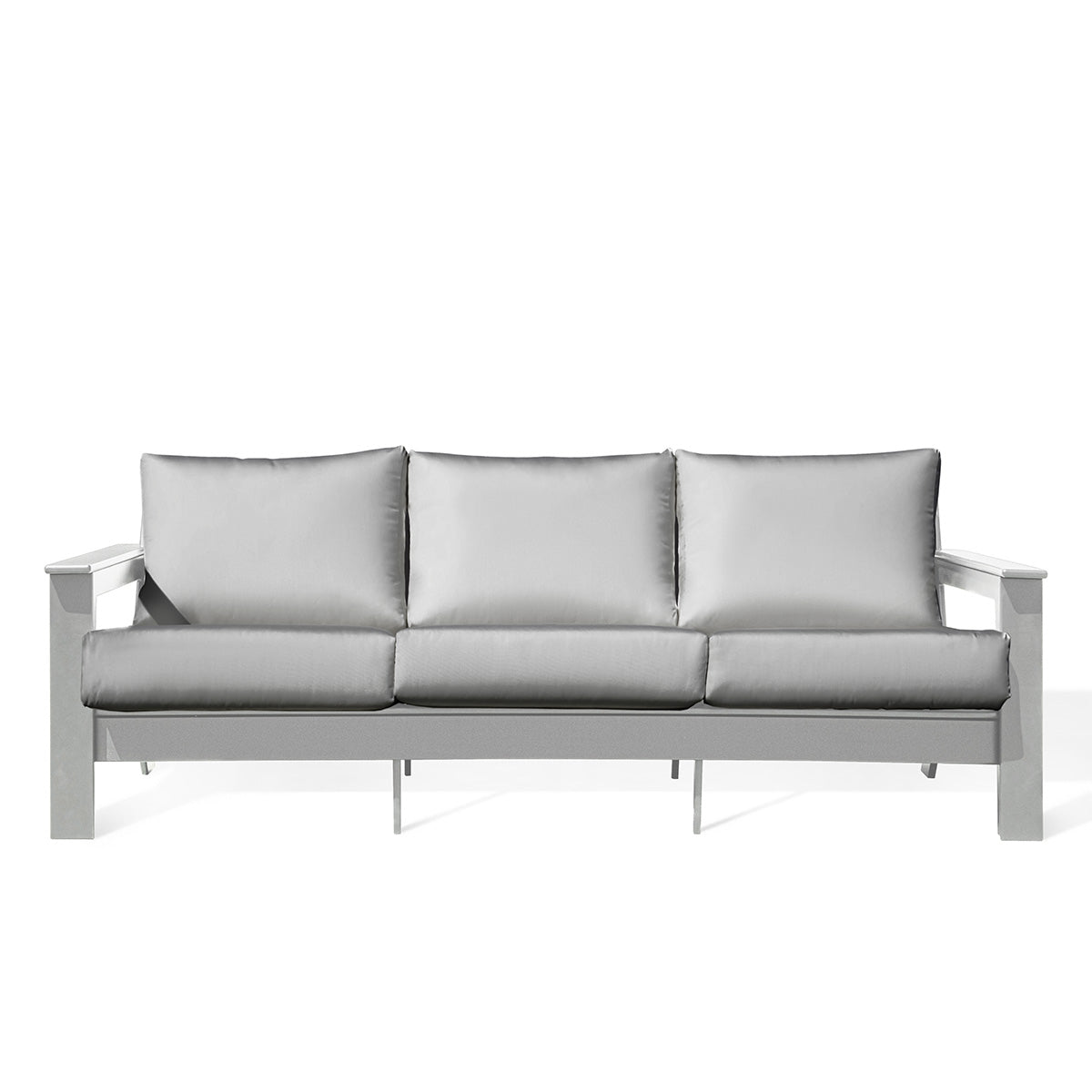 Hickory Polymer Outdoor Sofa with Sunbrella® Cushions