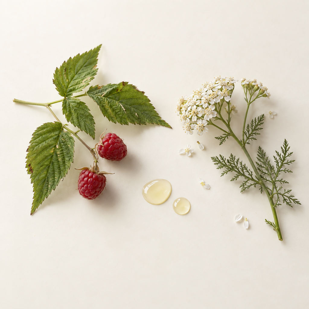 Baume féminin EMMA macérat de framboisier & achillée millefeuille