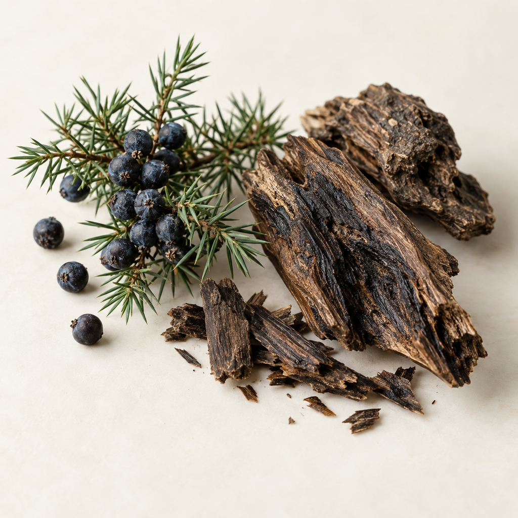 Bougie de soya ISABELLA genévrier et bois sombres