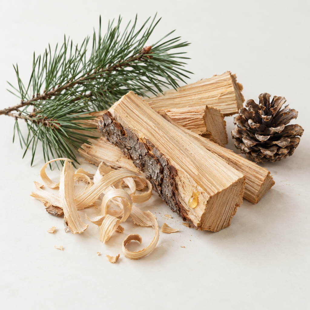 Bougie de soya MARTIN bois de pin
