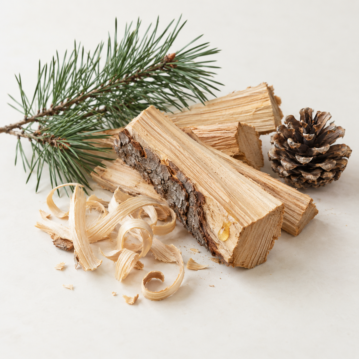 Bougie de soya MARTIN bois de pin