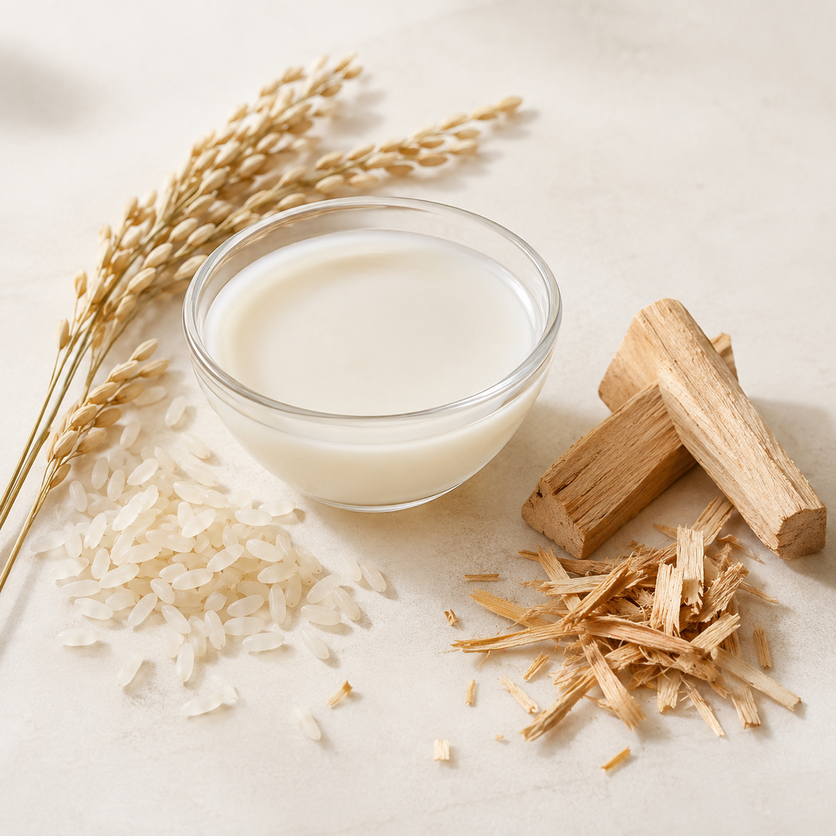 Bougie de soya ROSETA lait de riz et  santal