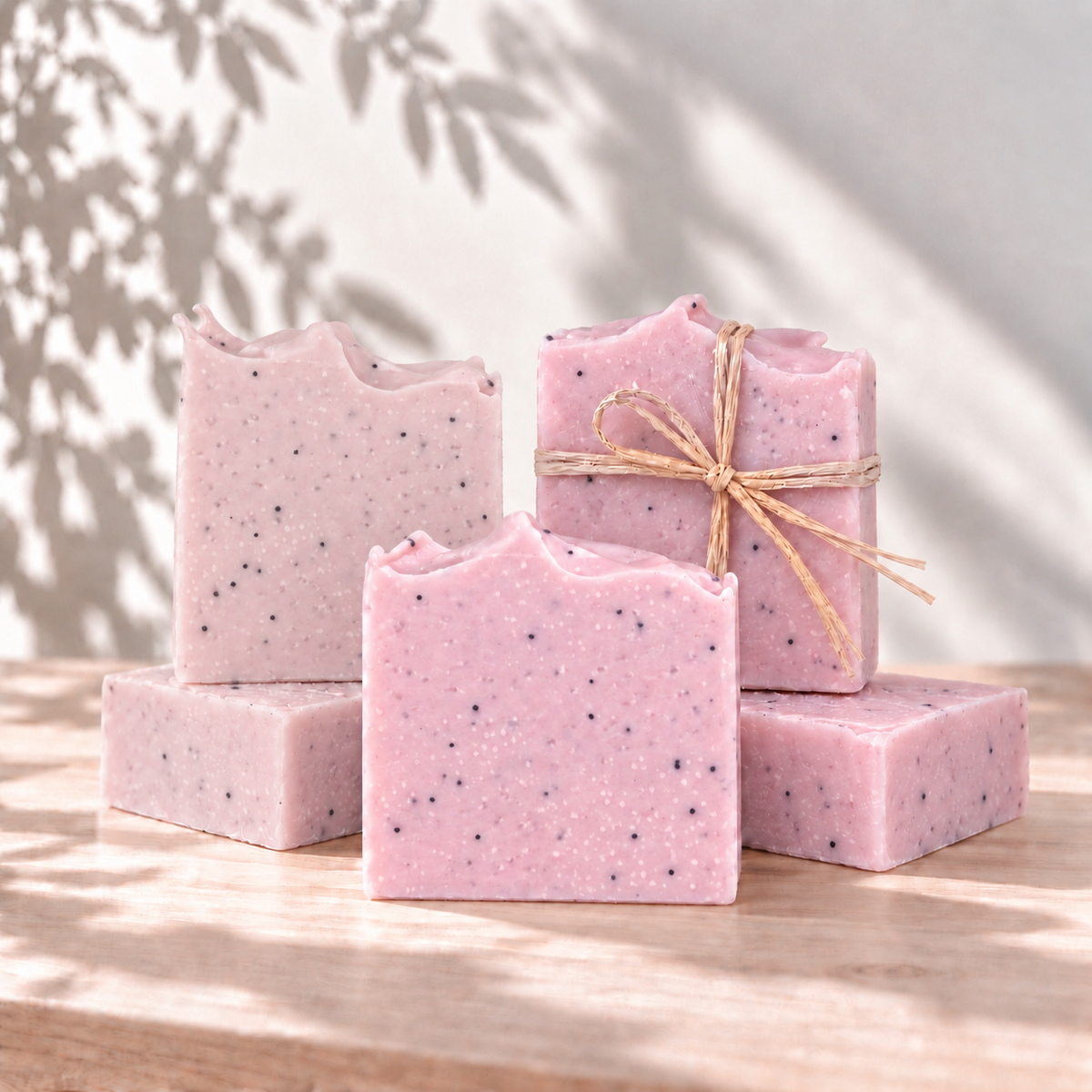 Savon exfoliant LILI melon, rhubarbe & pavots