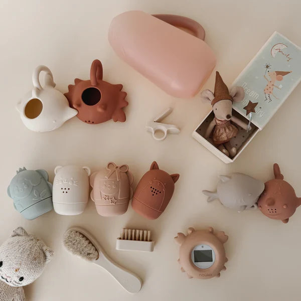 Bathtub Safety Thermometer Crab | Soft Blush | Noüka