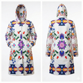 Arctic Flowers Long Coat