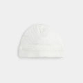 White Pointelle Knit Hat | Petit Lem
