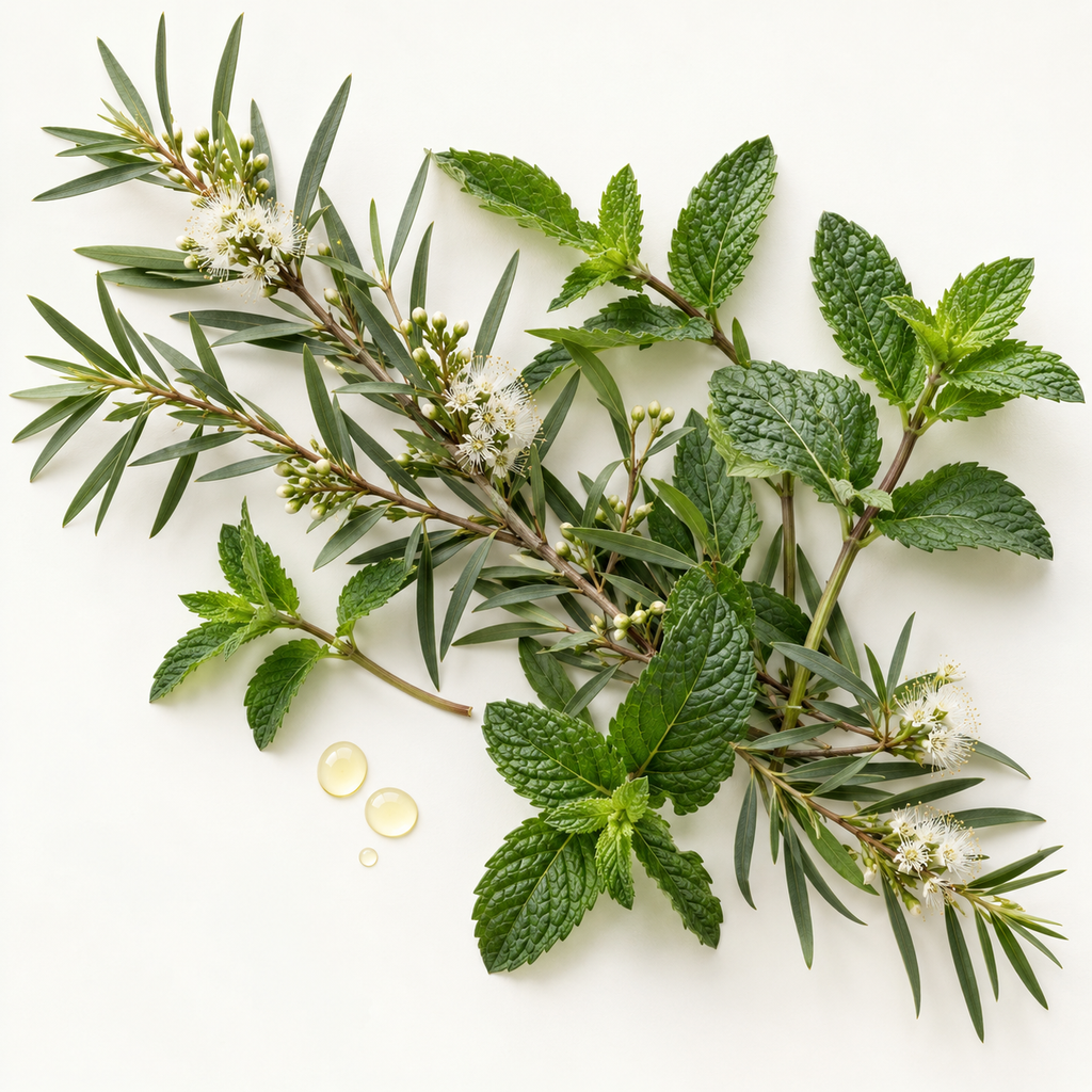 Savon exfoliant FREYJA arbre à thé et menthe poivrée