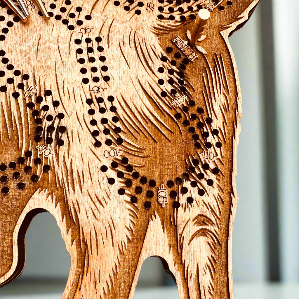 Cat Cribbage Board