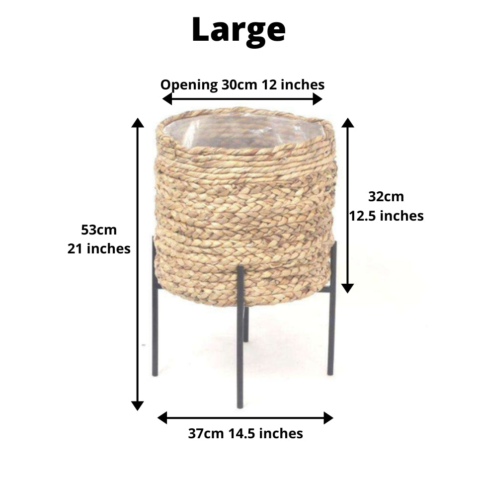 Isha Natural Braided Planter