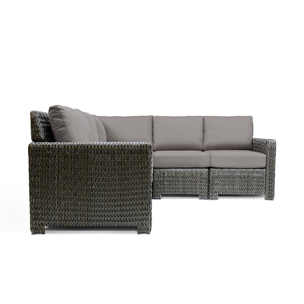 Laguna Point 4-Piece Wicker Outdoor Sectional Set