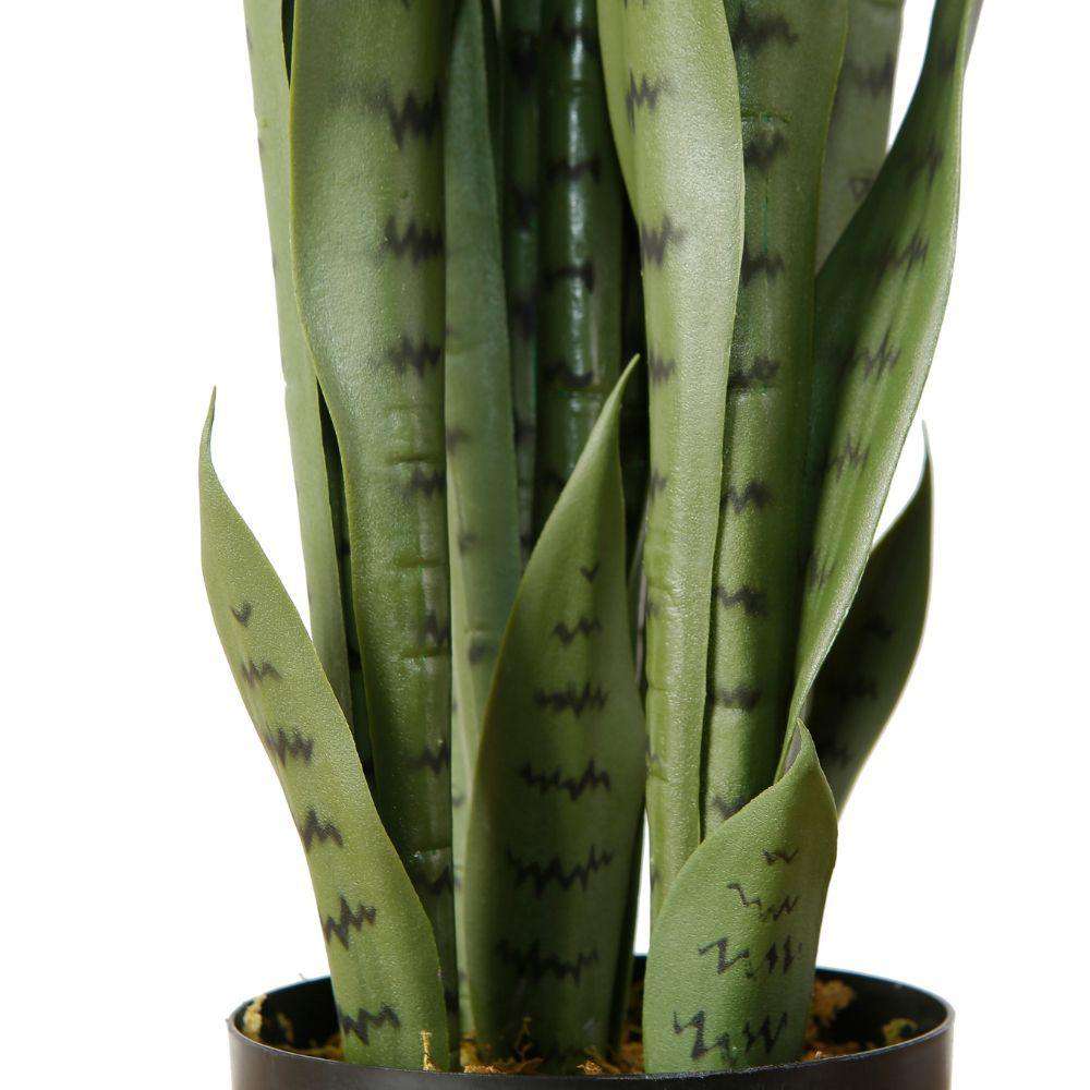 Milo Artificial Snake Sansevieria Dark Green Potted Plant (Multiple Sizes)