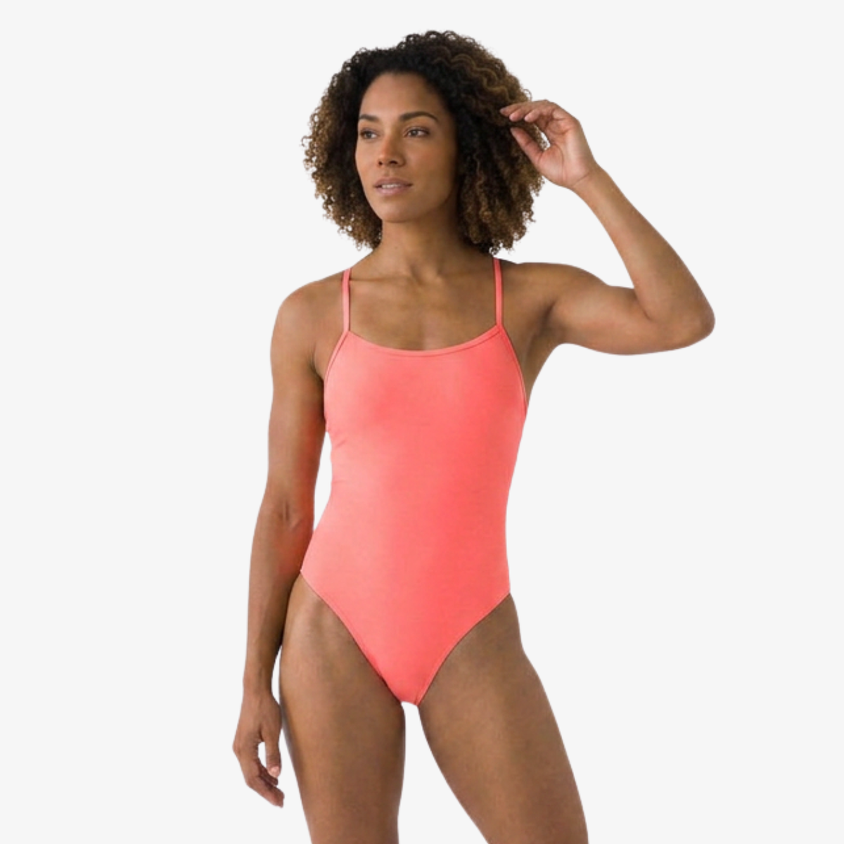 Coral Open-Back One-Piece Training Swimsuit by Norca