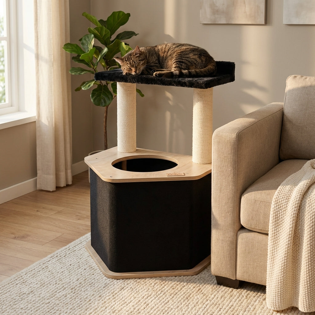 The Lodge Hideout - 2-Level Cat Tree