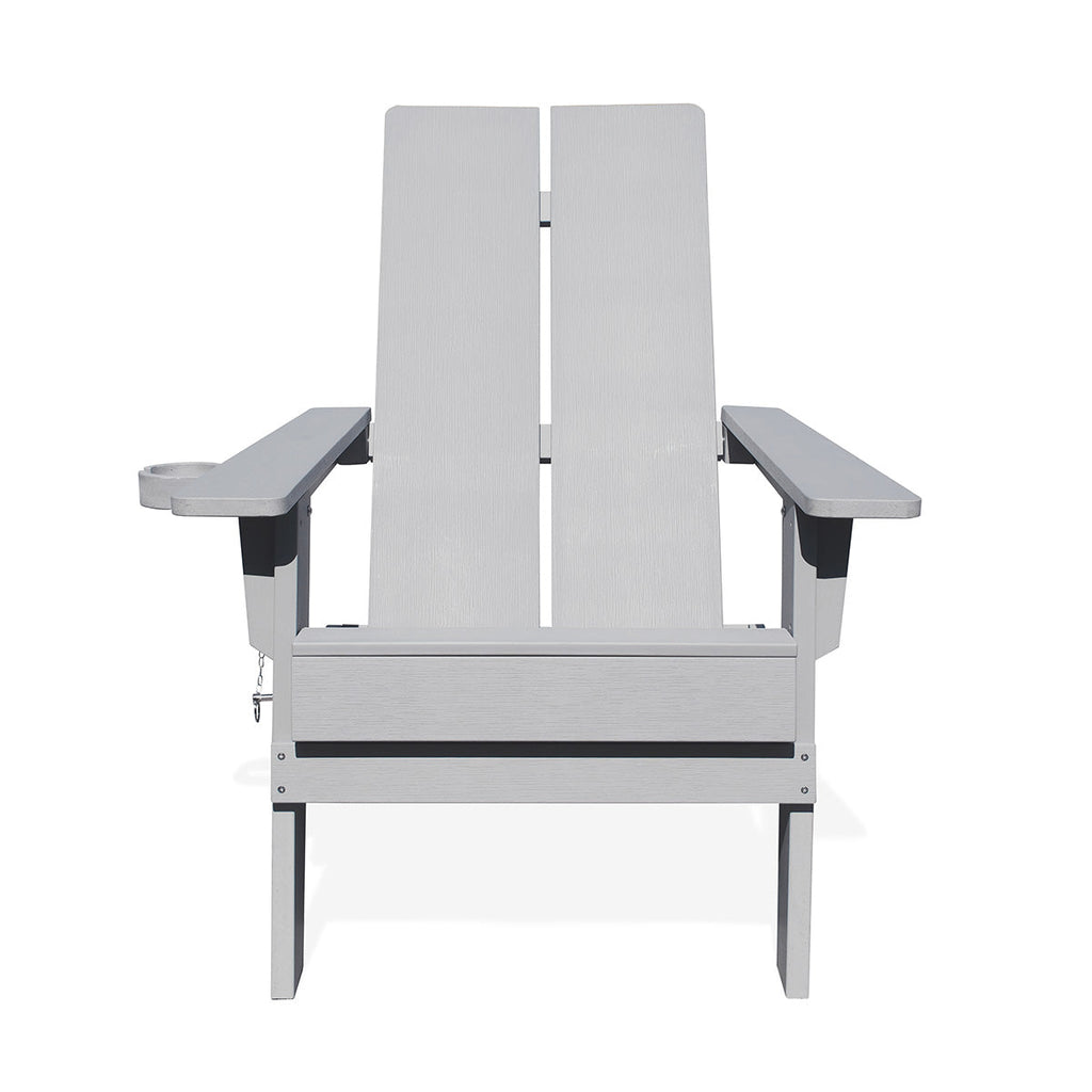 Adirondack Polymer Outdoor Folding Chair with Cupholder