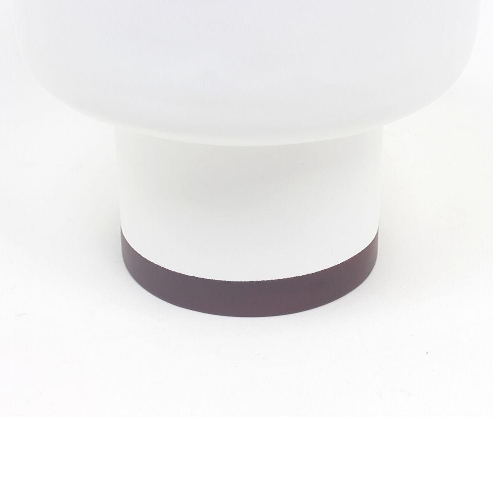 Perla - White Bamboo Mid-Century Mushroom Planter