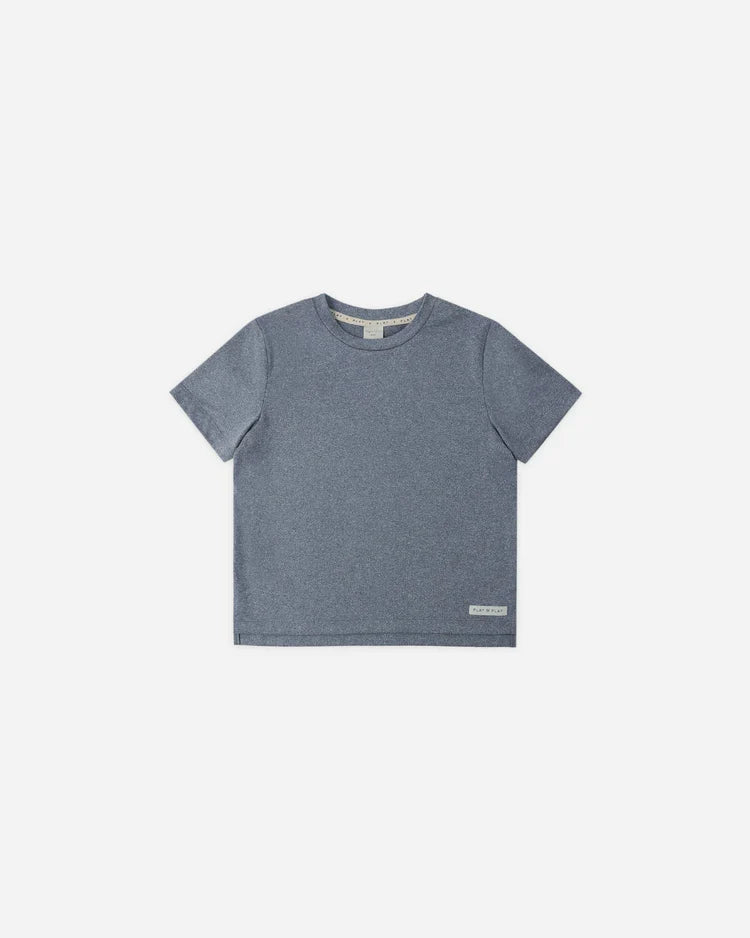 Cove Essential Tee | Heathered Marine | Rylee & Cru