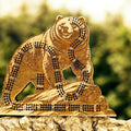 Grizzly Bear Cribbage Board-3 Player Track