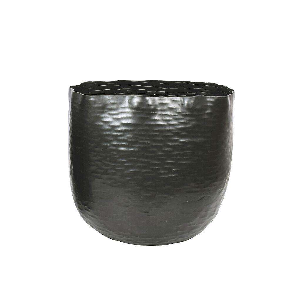 Ponche - Brass Black Basket Planter