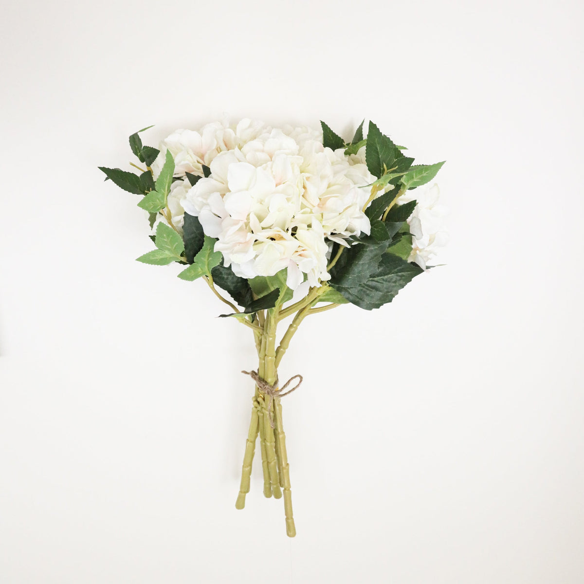 Ventura Artificial White Hydrangea Bouquet 18''X12'' (Set Of 6)