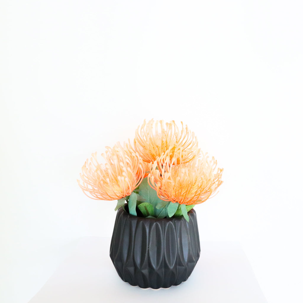 Reseda Artificial Potted Flower Bouquet 7'' X 8''