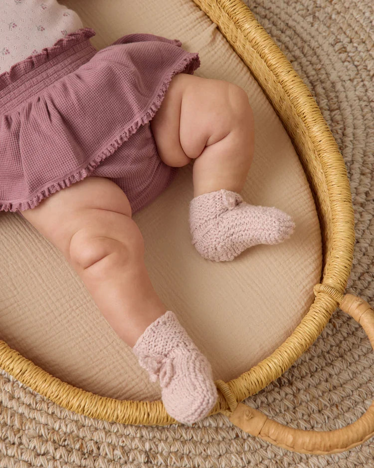 Knit Booties | Lilac | Quincy Mae