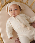 Bunny Knit Bonnet | Ecru | Quincy Mae