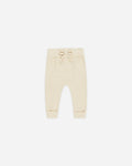 Knit Pant | Heathered Natural | Quincy Mae