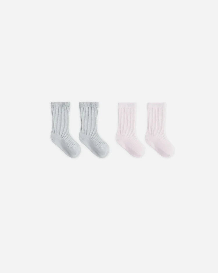 Socks Set | Ice Blue, Lilac | Quincy Mae