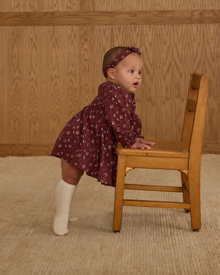 Ribbed Socks | Natural, Navy | Rylee & Cru