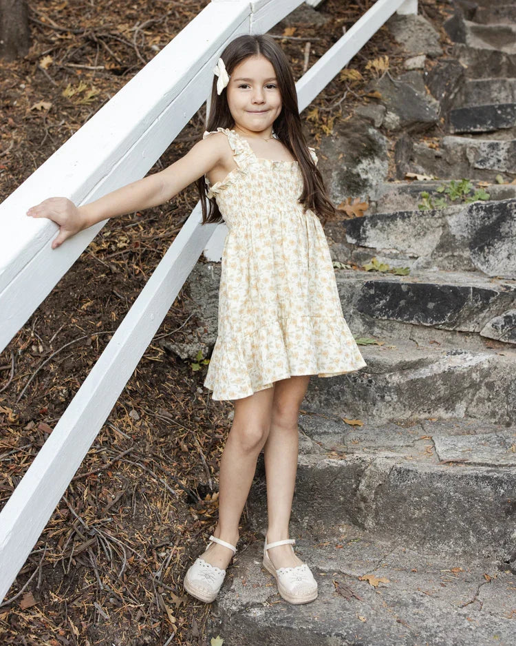 Sutton Dress | Yellow Floral | Rylee & Cru