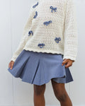 Sloane Knit Skirt | Marine | Rylee & Cru