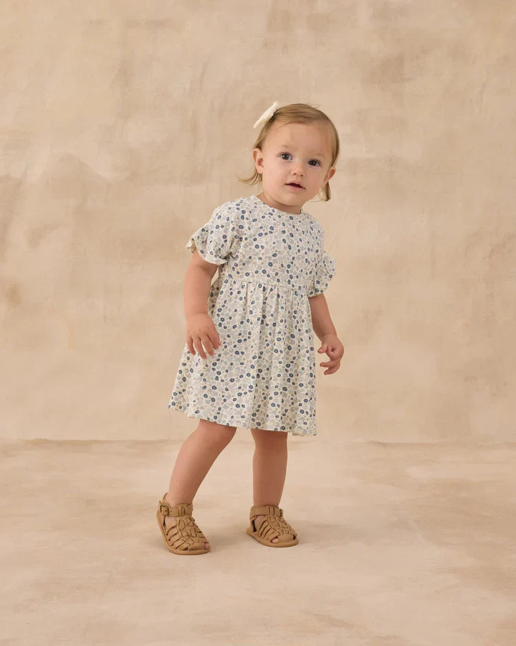 Babydoll Dress | Blue Ditsy | Rylee & Cru