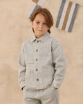 Denim Jacket | Railroad Stripe | Rylee & Cru
