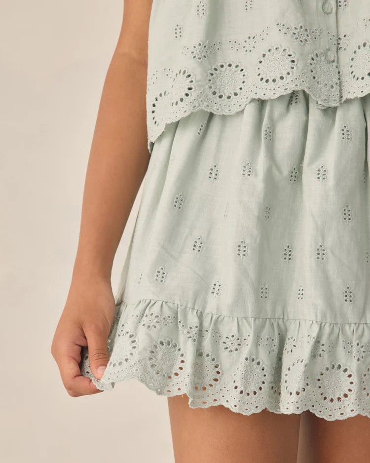 Teen Eyelet Swing Top | Seafoam | Rylee & Cru