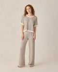 Ladies Knit Set | Chocolate Stripe | Rylee & Cru
