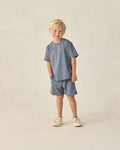 Oceanside Tech Short | Heathered Marine | Rylee & Cru