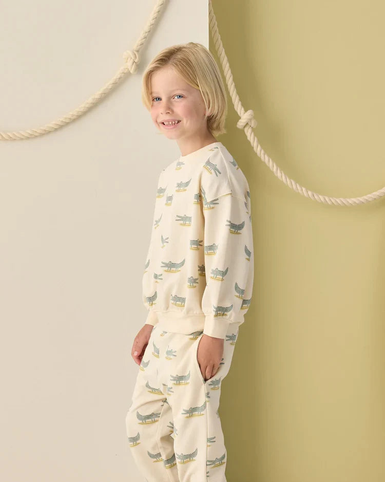 Relaxed Sweatshirt | Alligators | Rylee & Cru