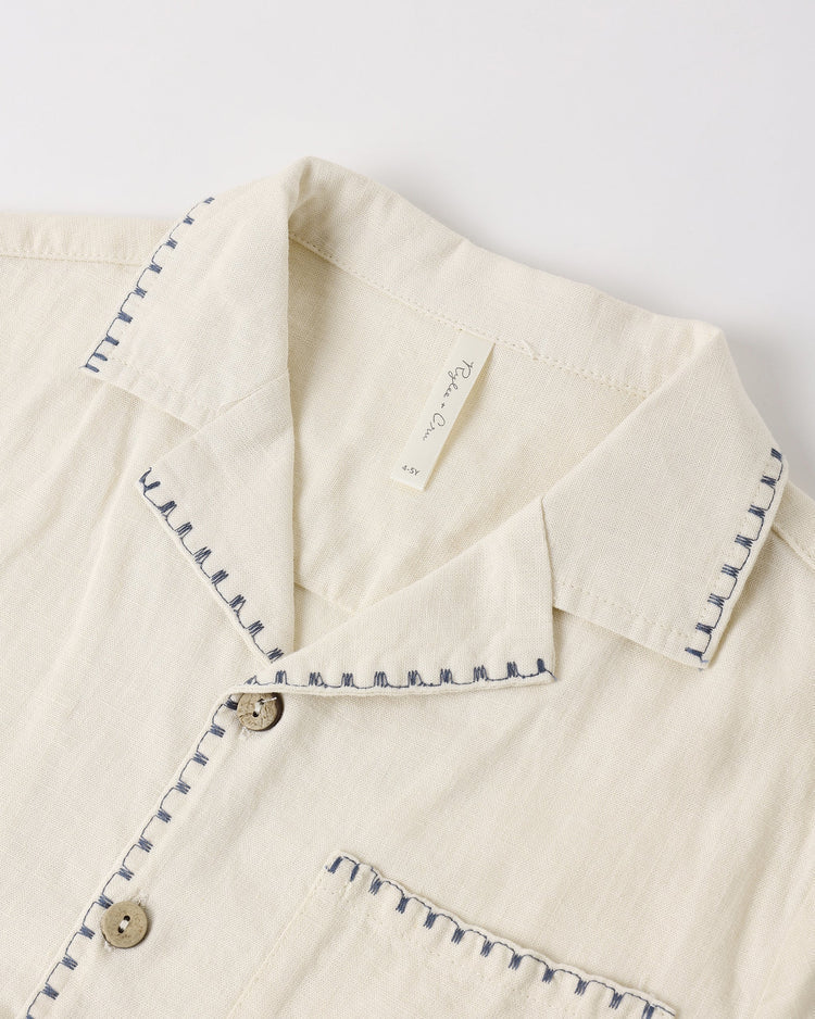 Lapel Collar Shirt | Sailor | Rylee & Cru