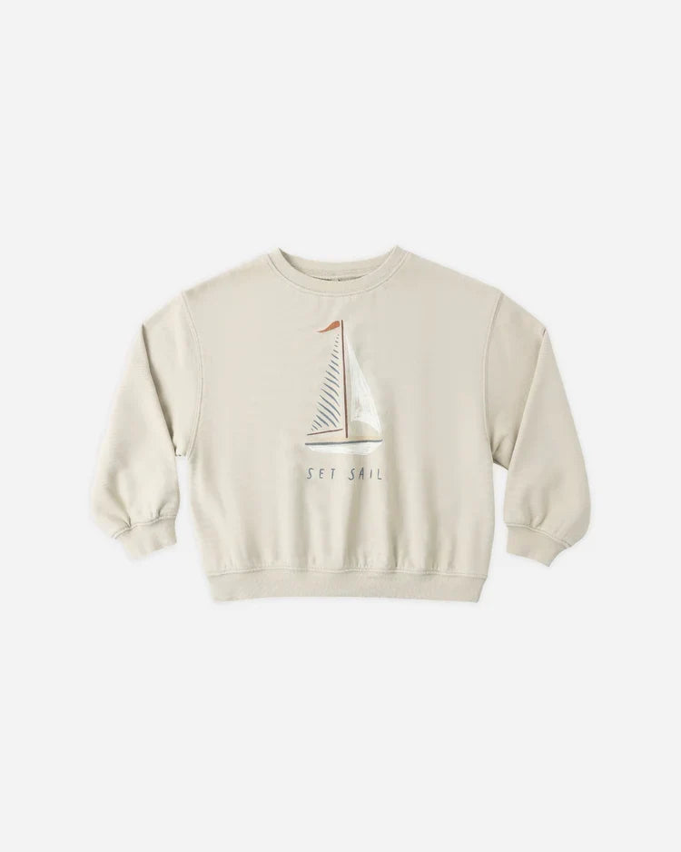 Oversized Sweatshirt | Set Sail | Rylee & Cru