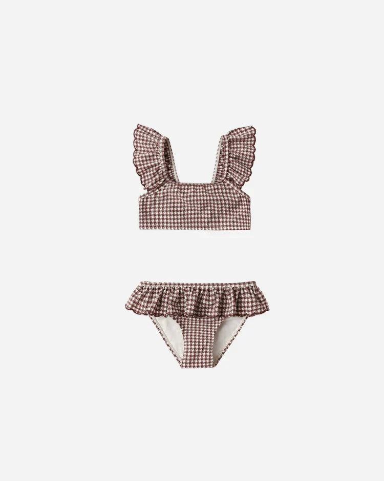 Santorini Bikini | Chocolate Houndstooth | Rylee & Cru