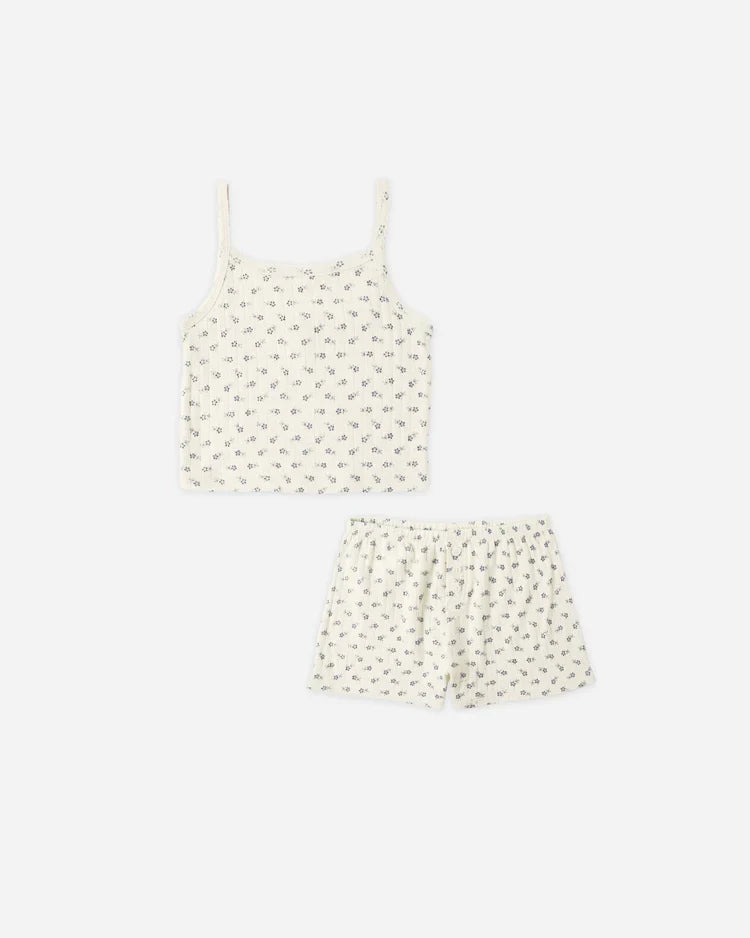 Pointelle Lounge Set | Natural | Rylee & Cru