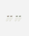 Stripe Socks, Set of 2 | Brown + Green  Stripe | Rylee & Cru