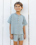 Summer Waffle Set | Sea Green Stripe | Rylee & Cru