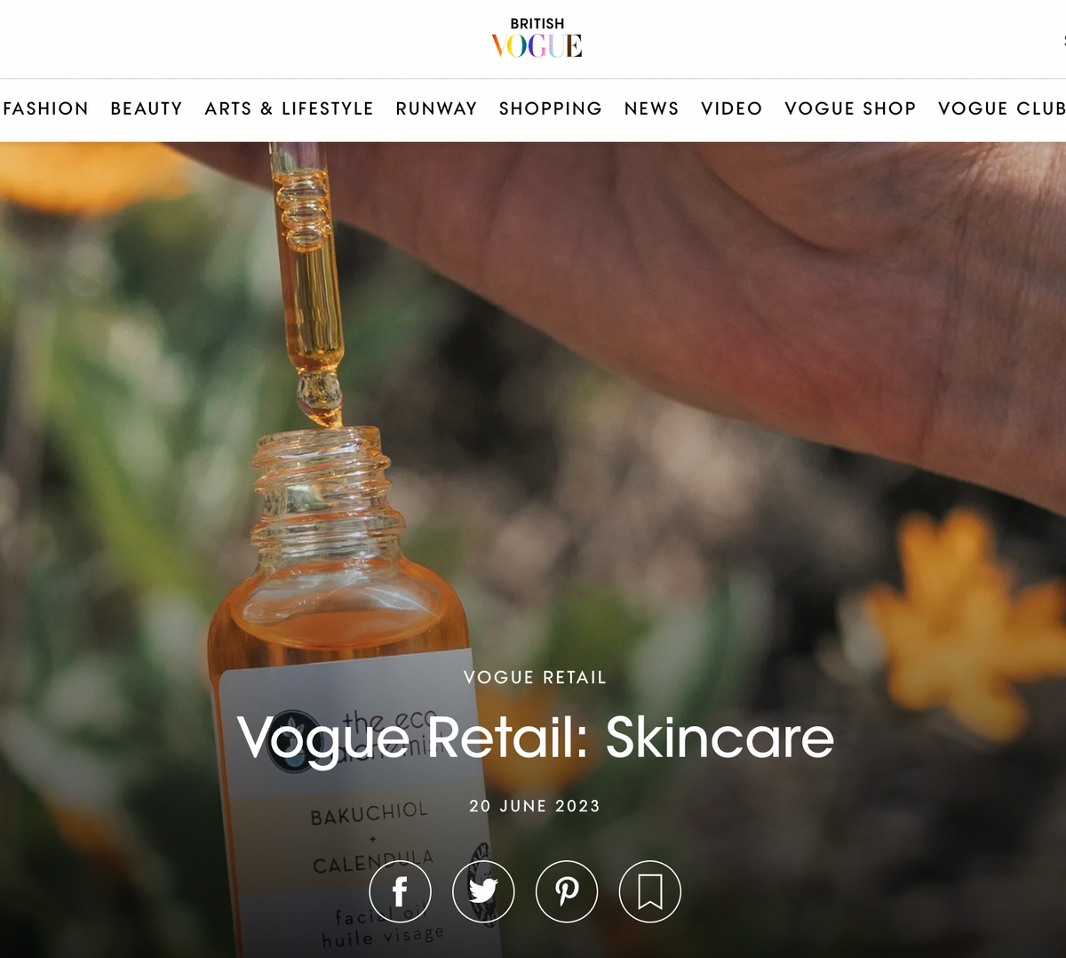 Bakuchiol + Calendula Bio-Retinol Facial Oil