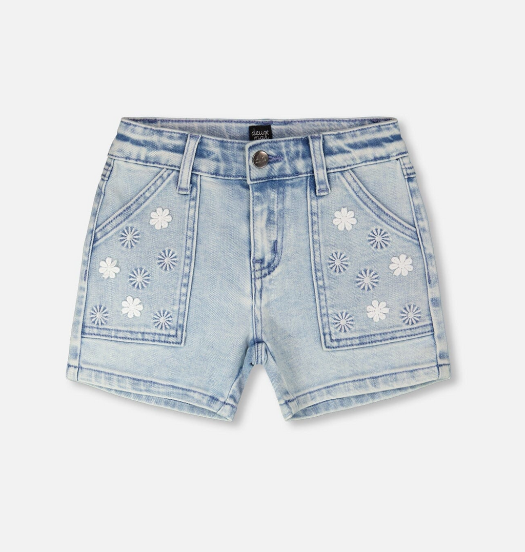 Denim Shorts | Light Blue Denim | Deux par Deux