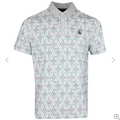 Cocktail Lattice Print Polo    Style#OGKSF015