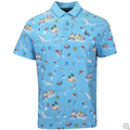 Pete 'N The Boat Print Polo   Style#OGKSF028