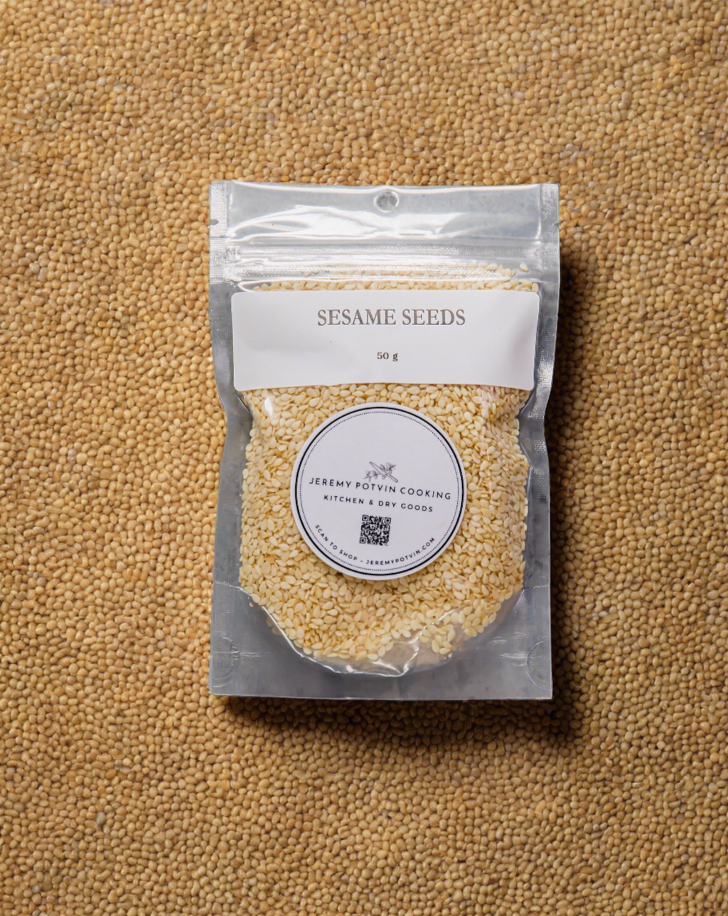 Roasted White Sesame Seeds – 50g (Nutty Crunch for Sushi, Stir-Fry & Garnishes)