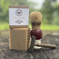 Shaving Soap Bar Lightly Scented Made with Beer & Clay